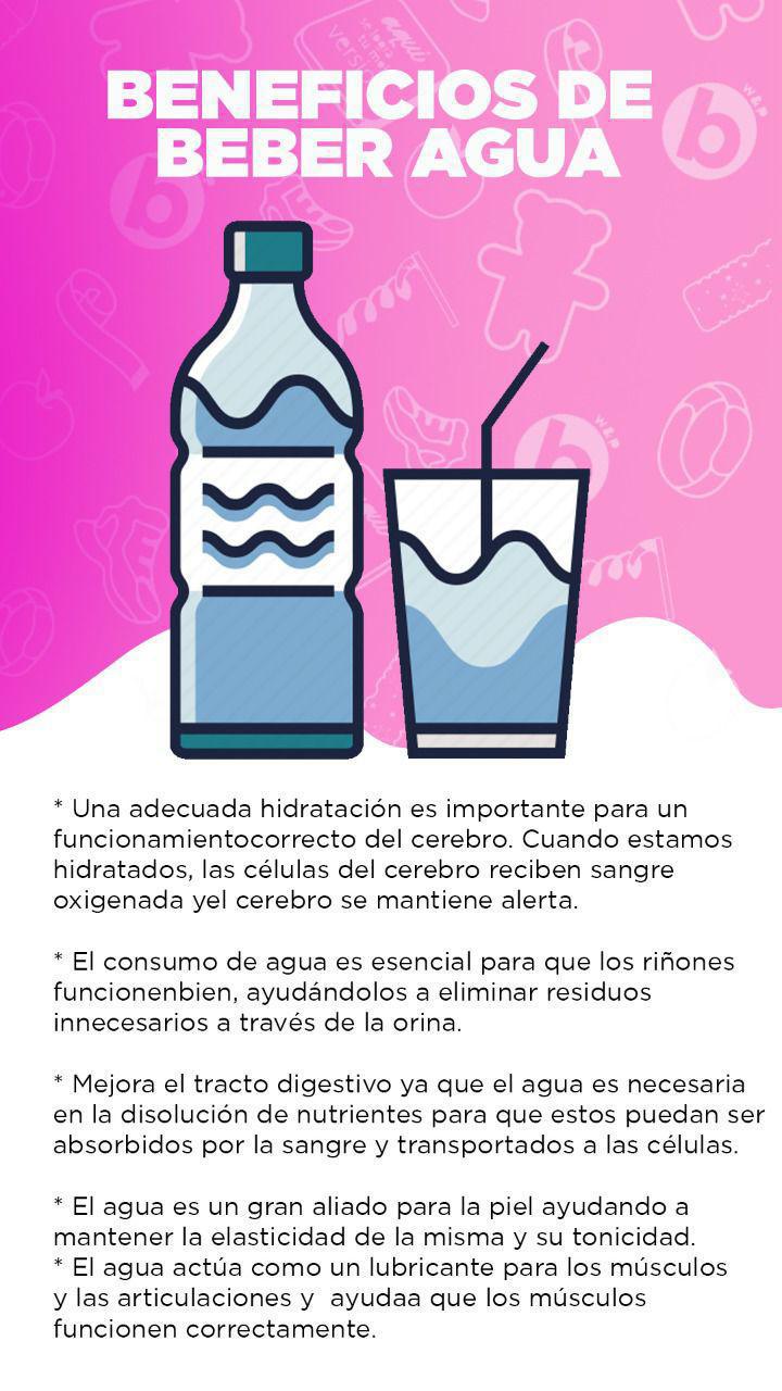 Beneficios de tomar agua 💦 