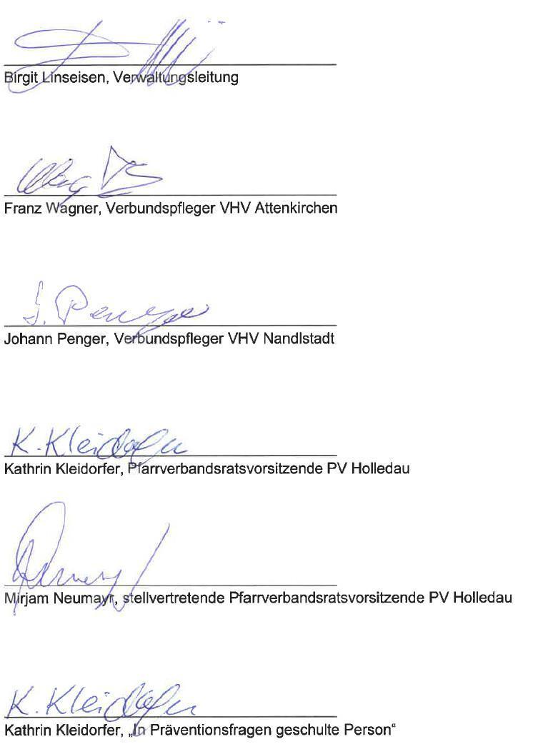 Institutionelles Schutzkonzept des Pfarrverbandes Holledau