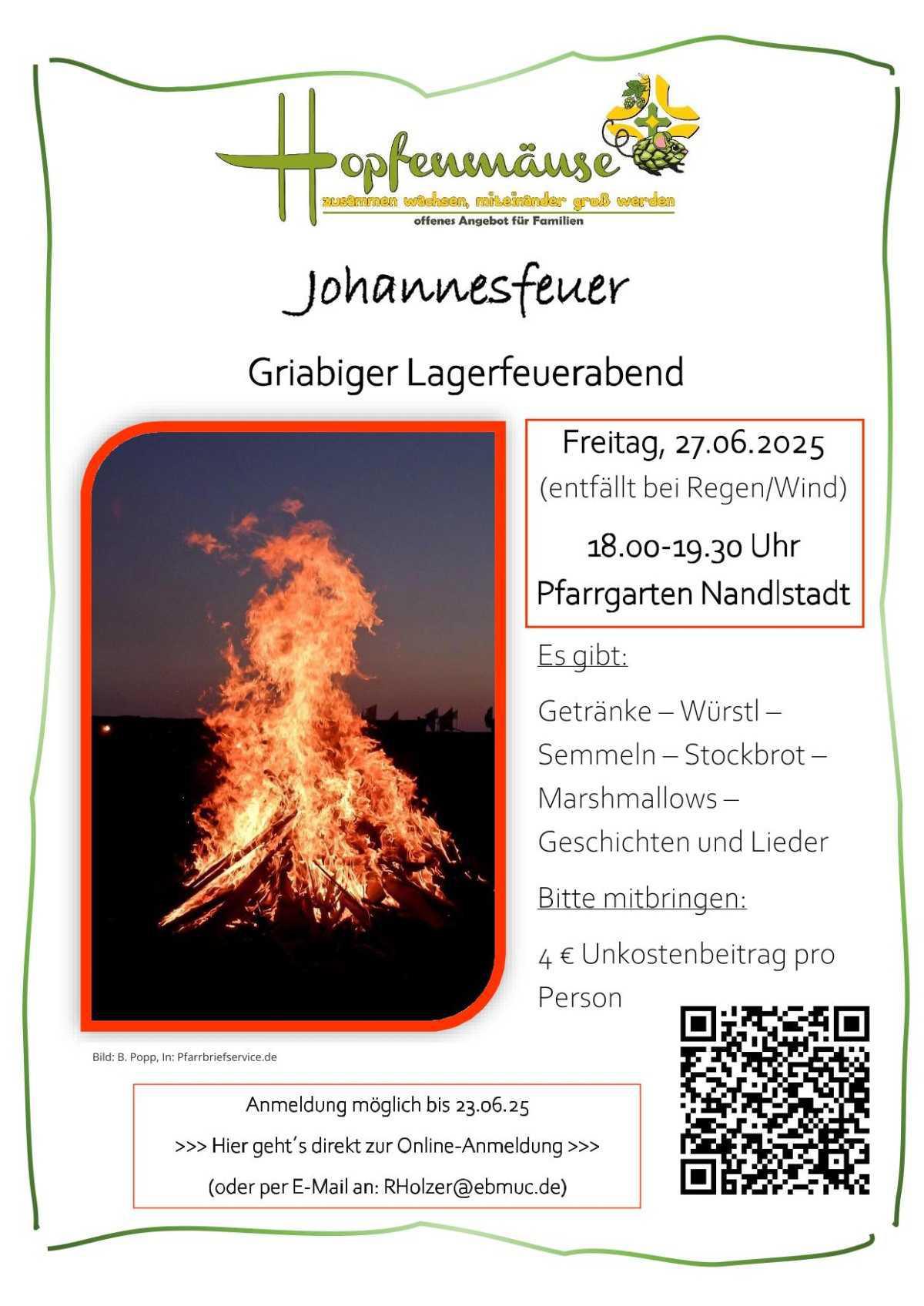 Johannesfeuer der Hopfenmäuse