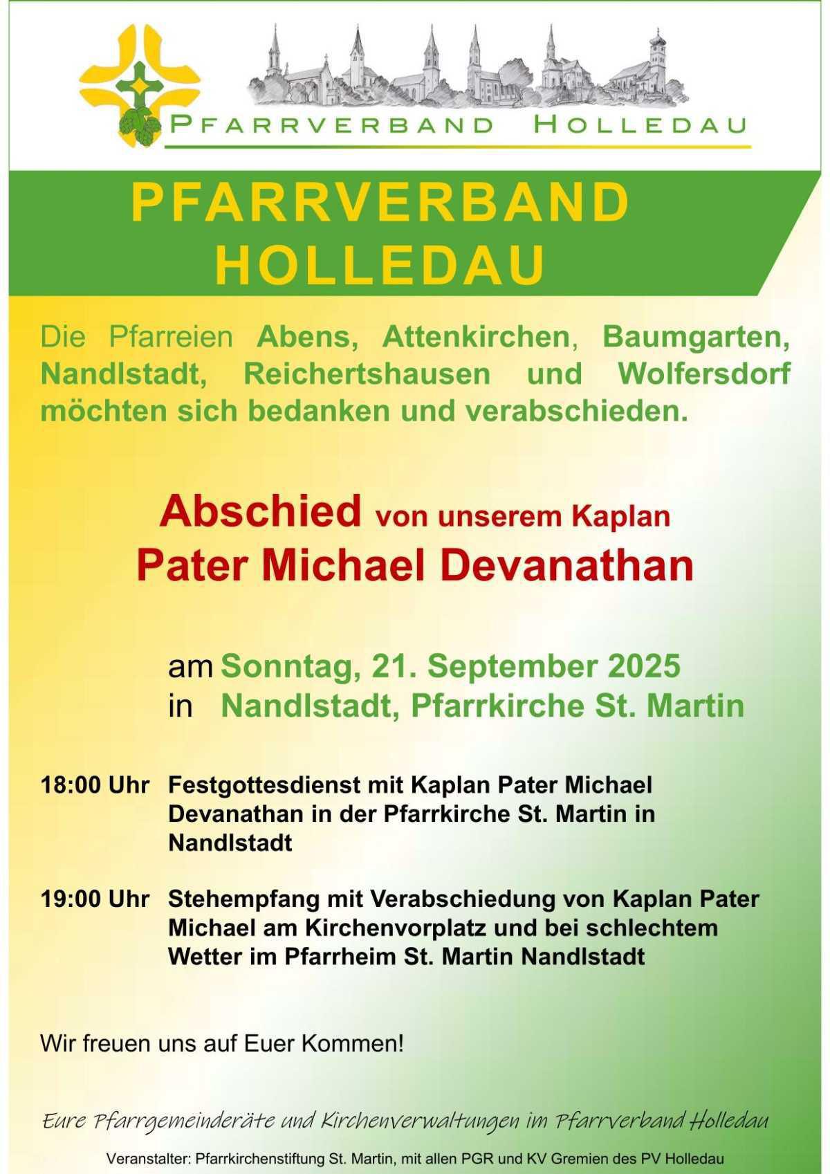 Abschied von Pater Michael Devanathan