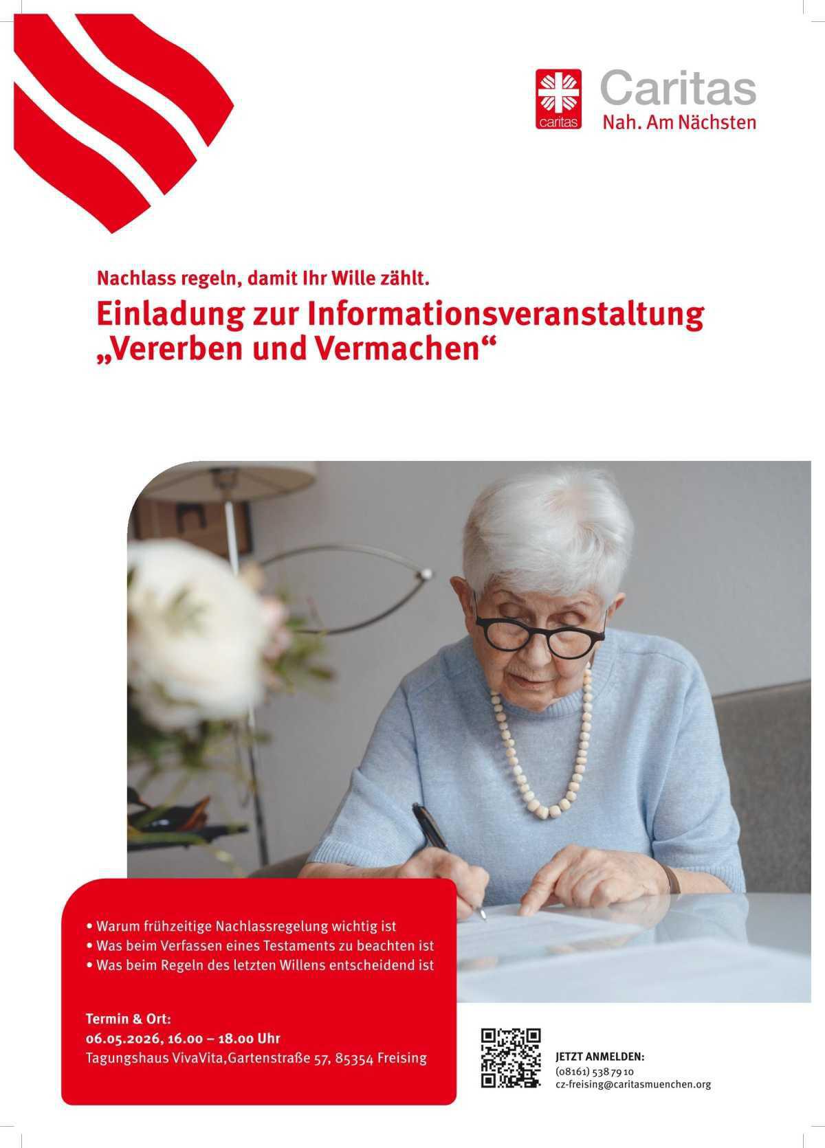 Informationsveranstaltung der Caritas "Vererben und Vermachen"
