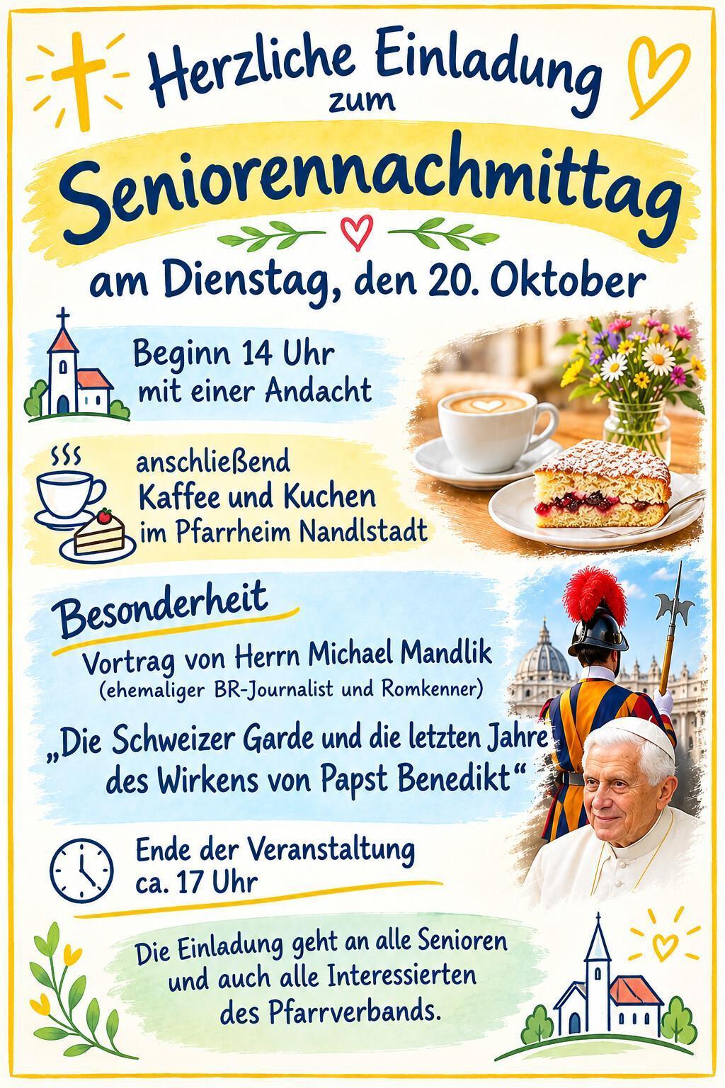 20.10.2026 - Seniorennachmittag mit Vortrag von Michael Mandlik