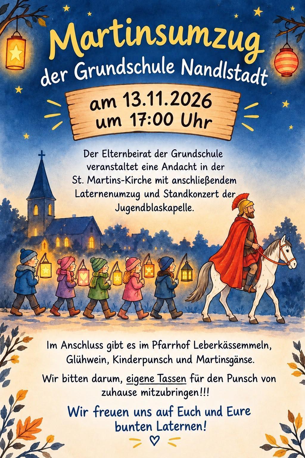 13.11.2026 - Martinsumzug Grundschule Nandlstadt
