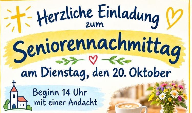 20.10.2026 - Seniorennachmittag mit Vortrag von Michael Mandlik