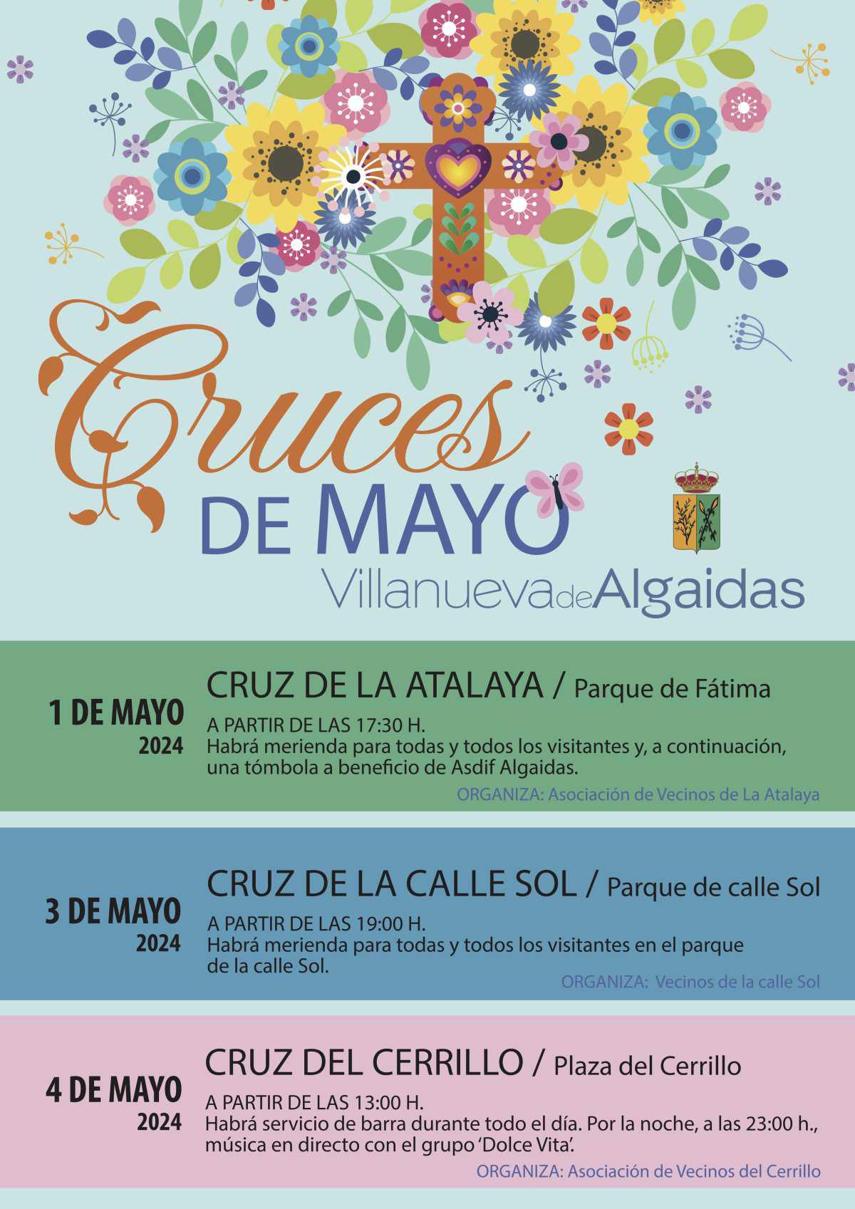 🌺 Se aproxima la celebración de nuestras CRUCES DE MAYO.