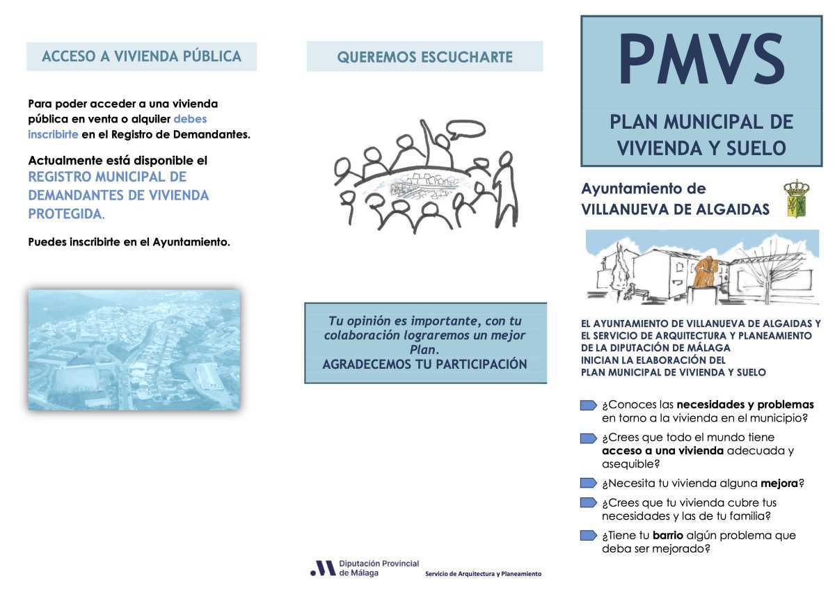 El Ayuntamiento de Villanueva de Algaidas pone en marcha su Plan Municipal de Vivienda y Suelo