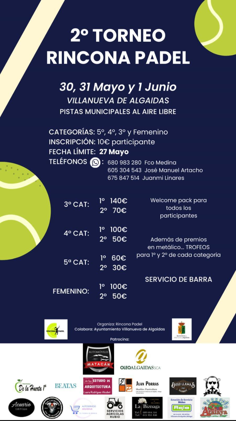 2º TORNEO RINCONA PÁDEL