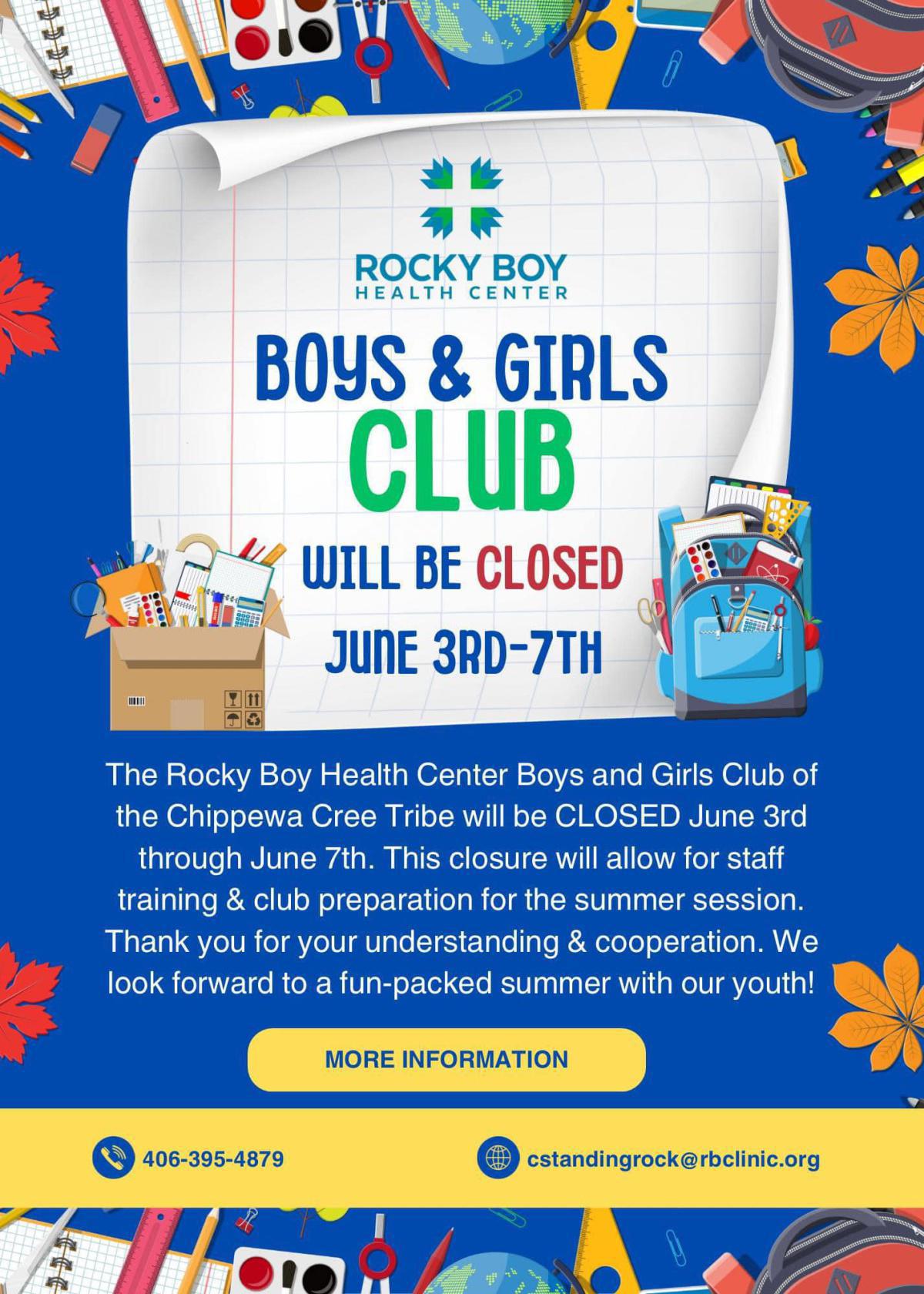 Boys & Girls Club Info!