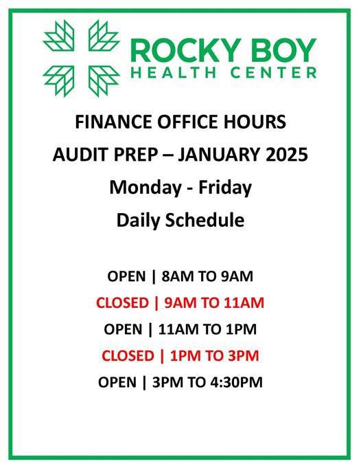 Finance Office Hours- January