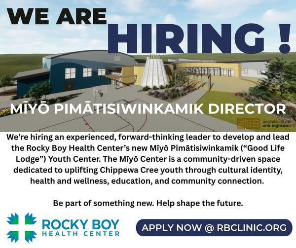 NOW HIRING: Mīyō Pimātisiwinkamik Director NOW HIRING: Mīyō Pimātisiwinkamik Director