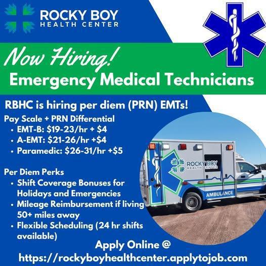 RBHC is Hiring Per Diem EMTs! RBHC is Hiring Per Diem EMTs!