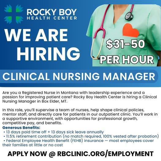 Now Hiring: Clinical Nursing Manager Now Hiring: Clinical Nursing Manager