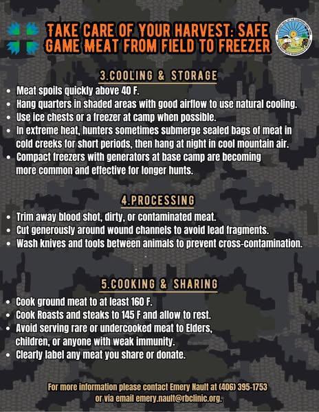 Wild Game Harvest Guidelines Wild Game Harvest Guidelines