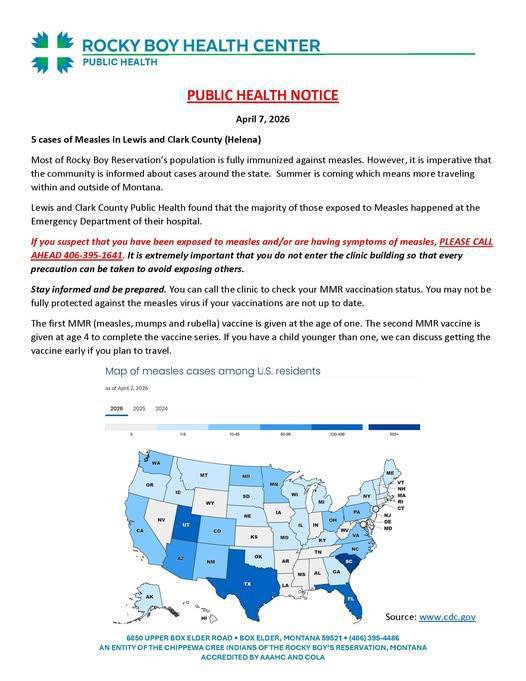 PUBLIC HEALTH NOTICE