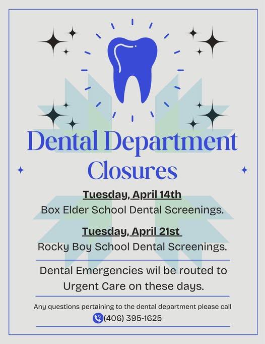RBHC Dental Department Closures