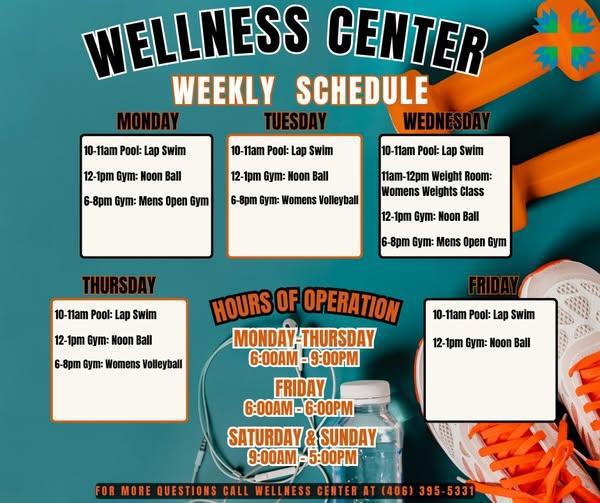 Wellness Center Weekly Schedule