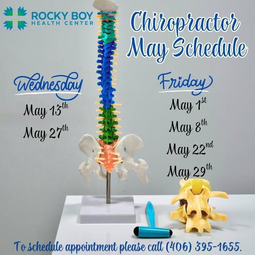 RBHC Chiropractor May Schedule