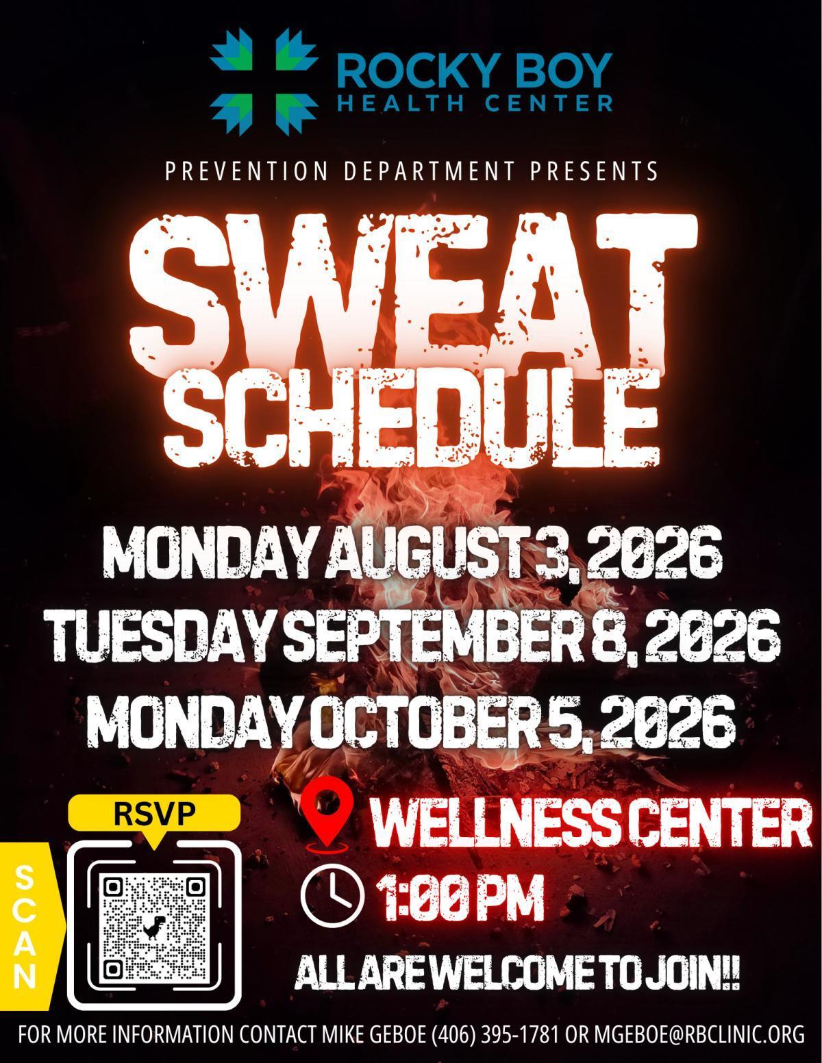 Sweat Schedule