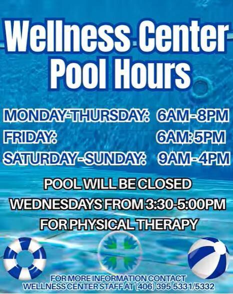 Wellness Center Pool Hours