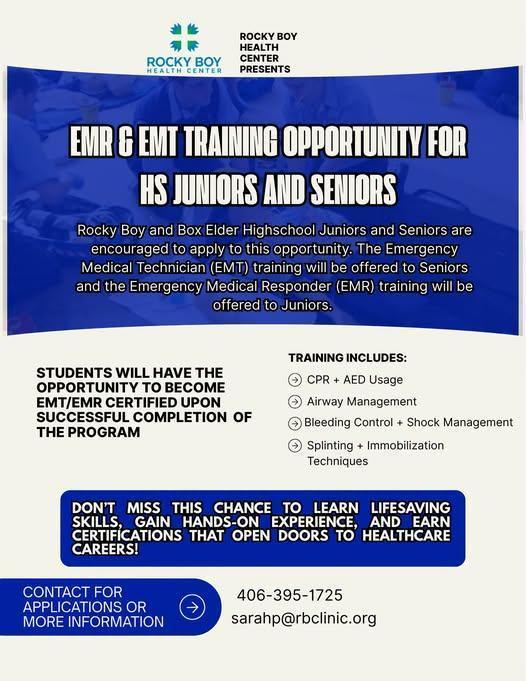 EMR & EMT Training Opportunity