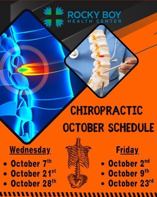 Oct Chiropractor Schedule