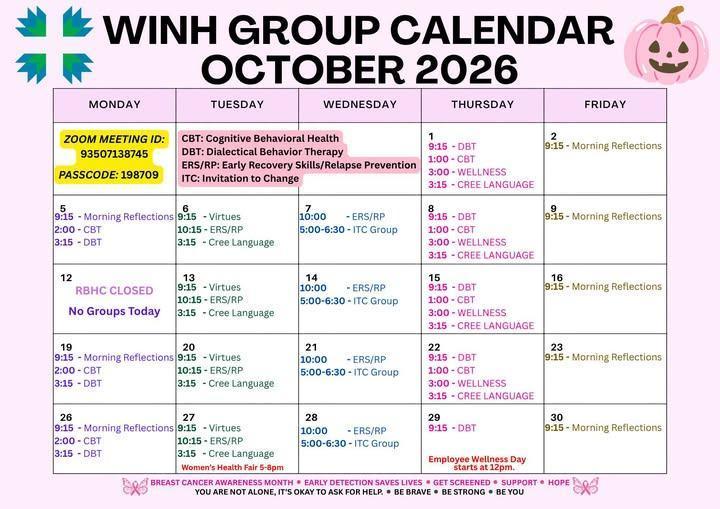 WINH Group Calendar