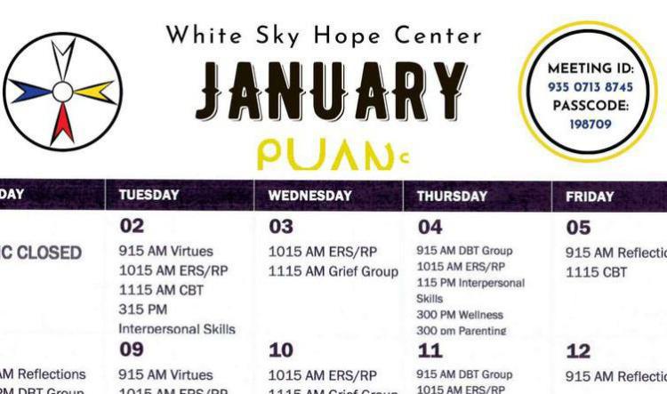 White Sky Hope Center- January 