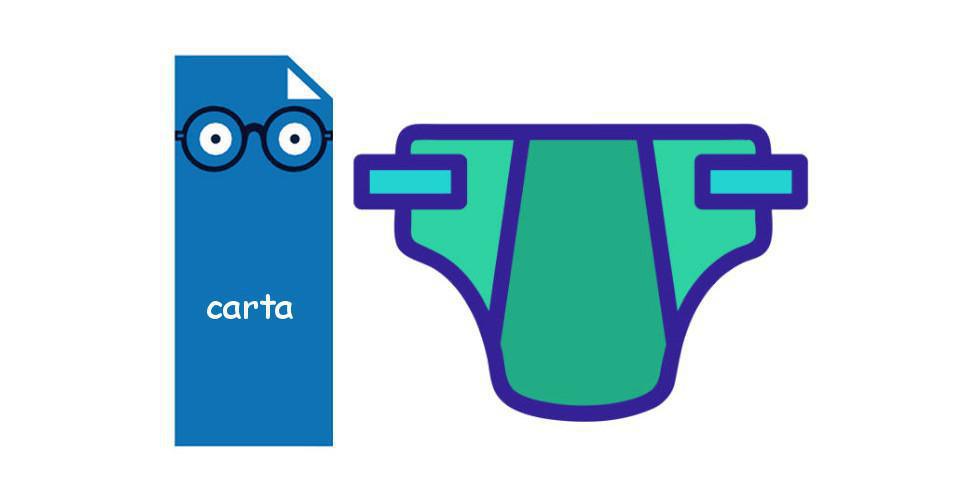 Stasera esporre carta e cartone e pannolini