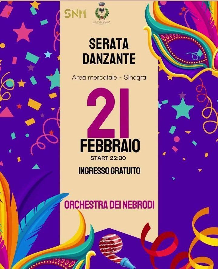 Serata Danzante in compagnia de "L'Orchestra dei Nebrodi" (dalle ore 22:30)