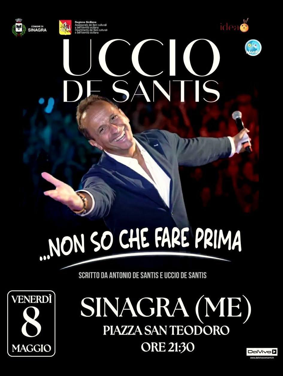 Uccio De Santis "Non so che fare prima" (inizio ore 21.30)