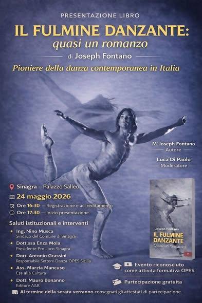 Presentazione del libro "Il fulmine danzante: quasi un romanzo" di Joseph Fontano (dalle ore 16.30)