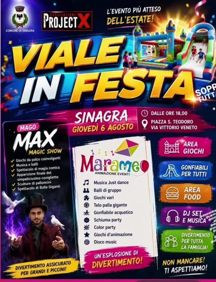 Viale in Festa (inizio ore 18:00)