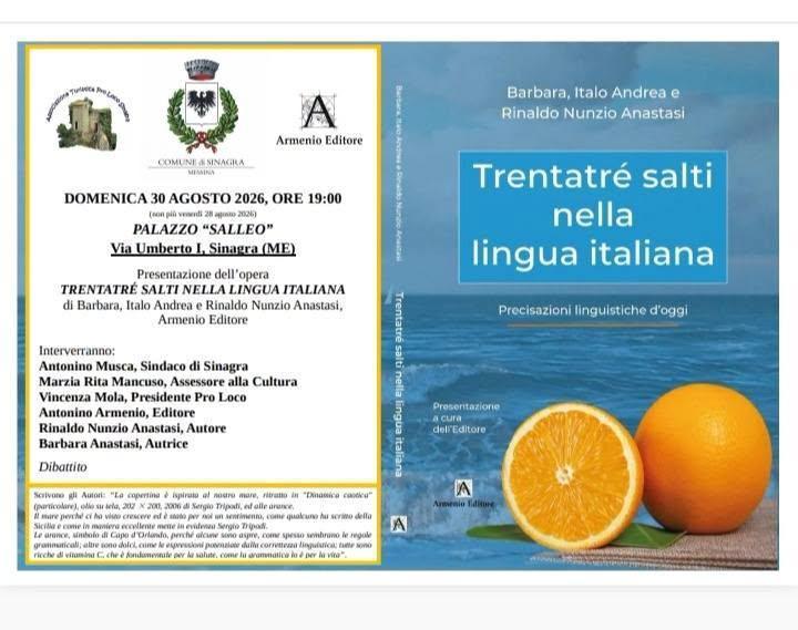 Presentazione del libro "Trentatrè salti nella lingua italiana" (inizio ore 19:00)