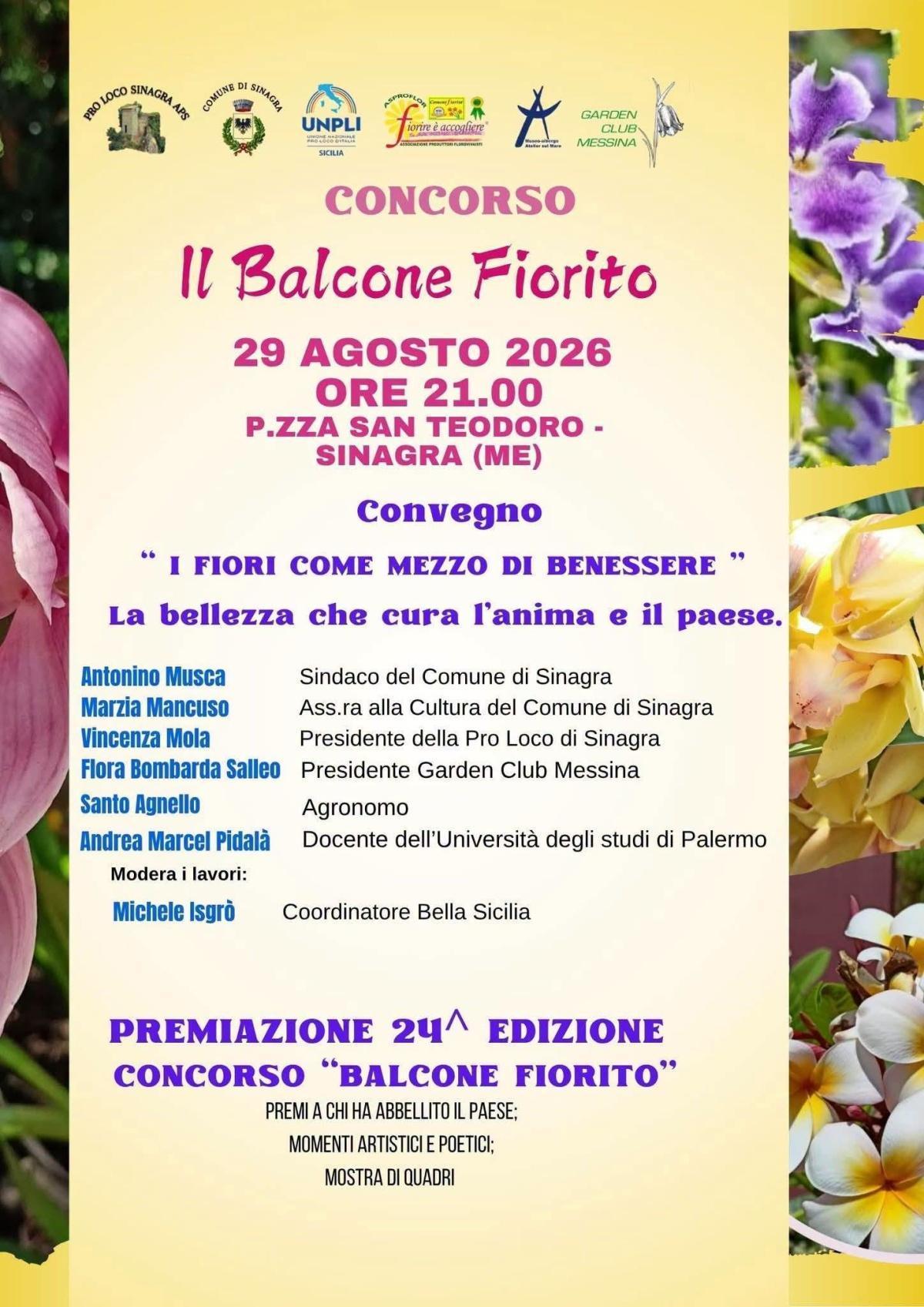 Balcone Fiorito (inizio ore 21:00)