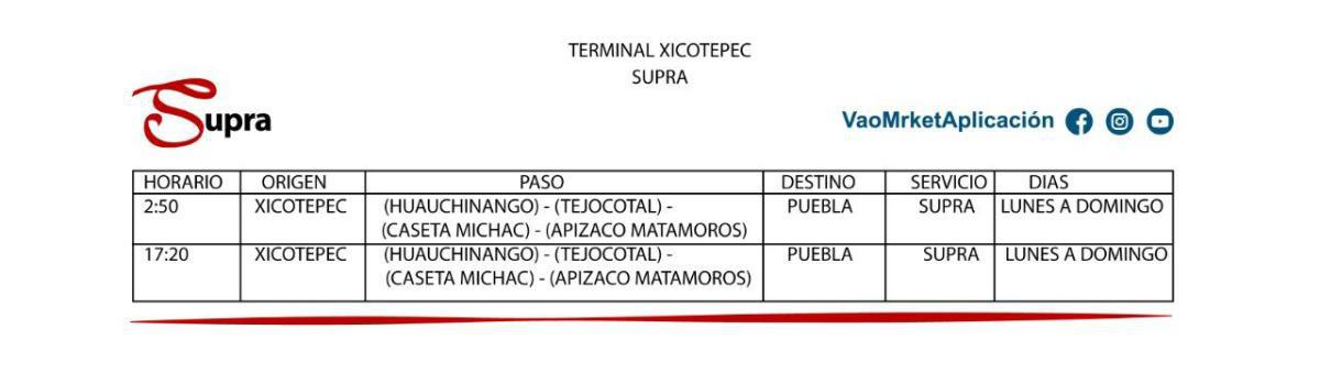 ·Terminal Xicotepec·