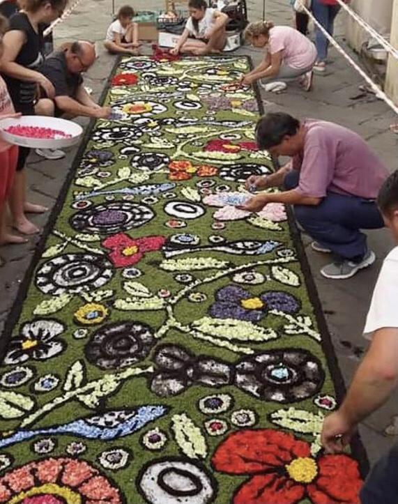 "Infiorata" in Corpus Domini Festivity