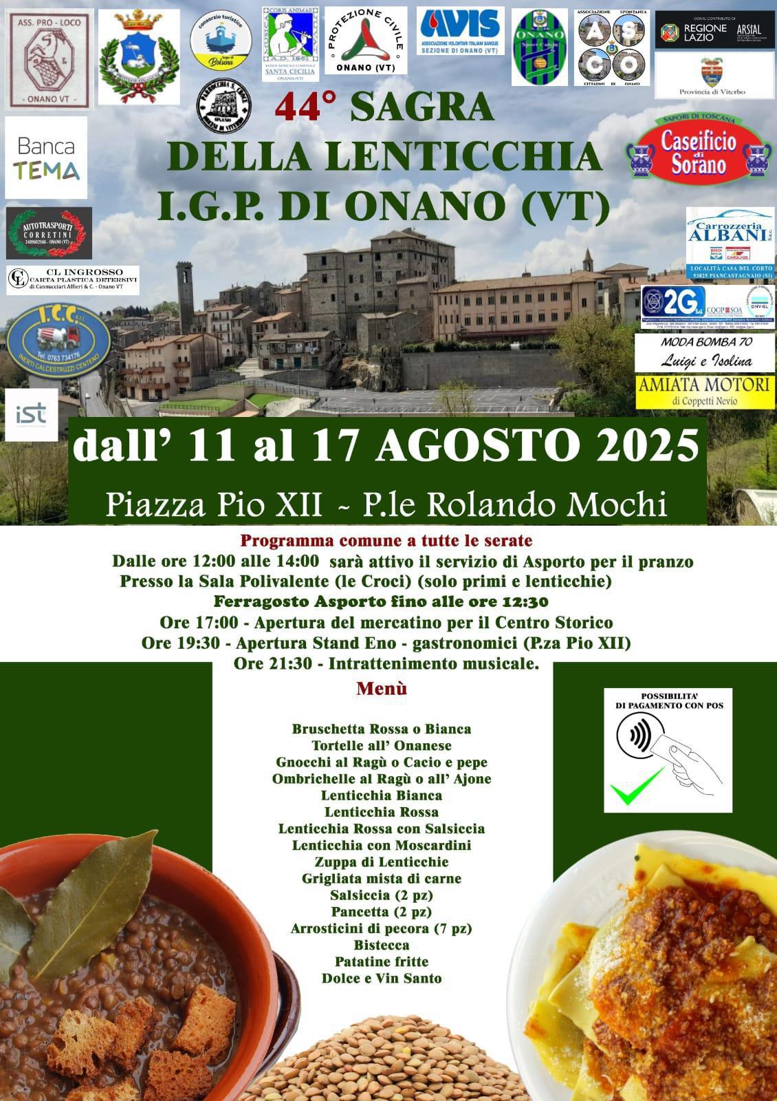 44° Sagra della Lenticchia - Onano 