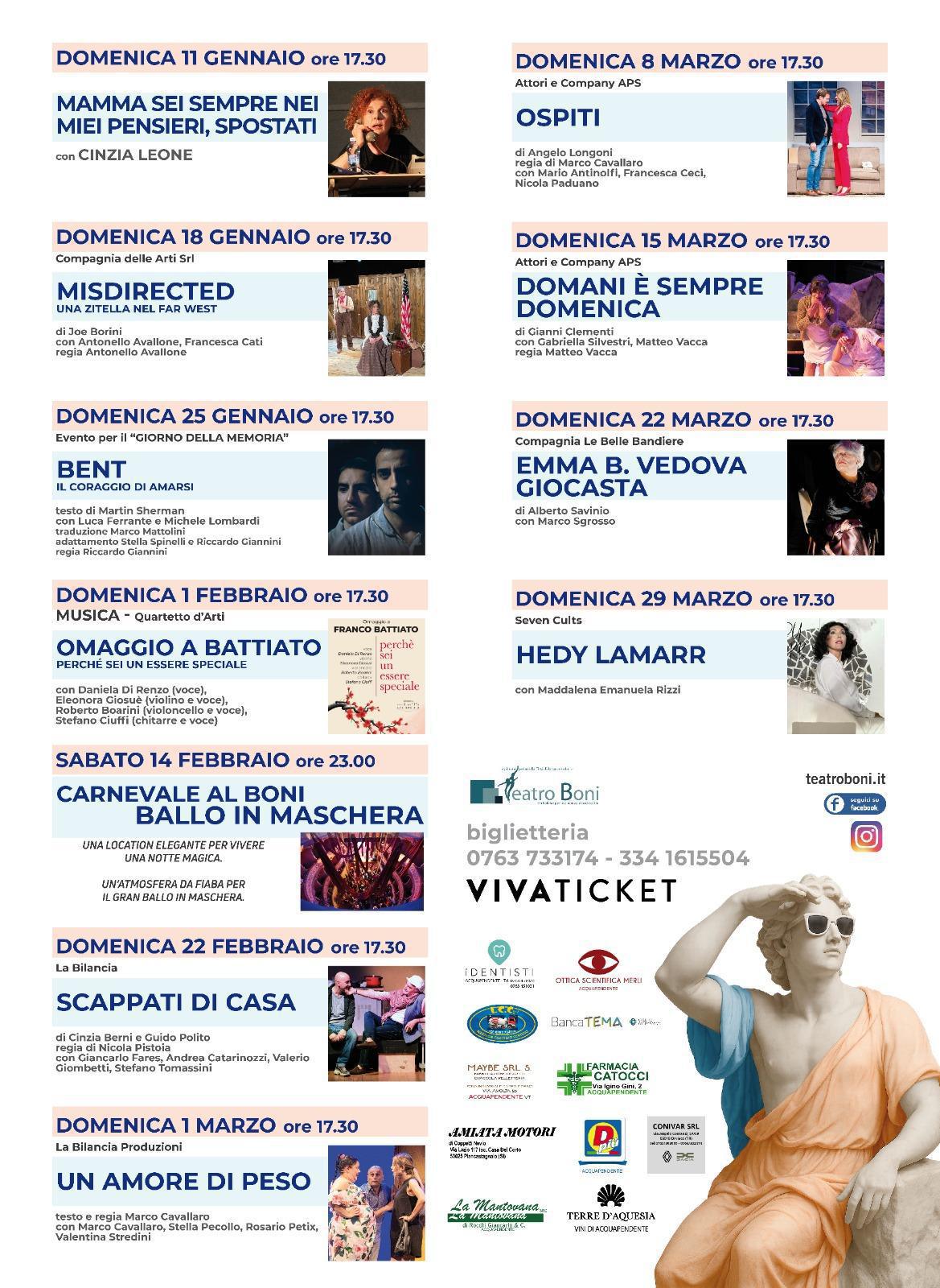 Stagione Teatrale Teatro Boni 2025 