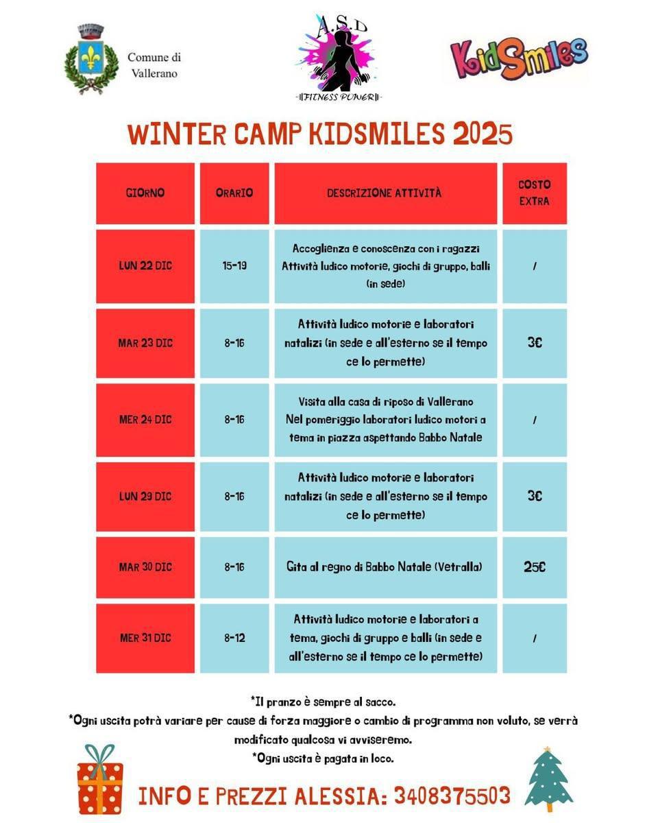 WINTER CAMP KIDSMILES