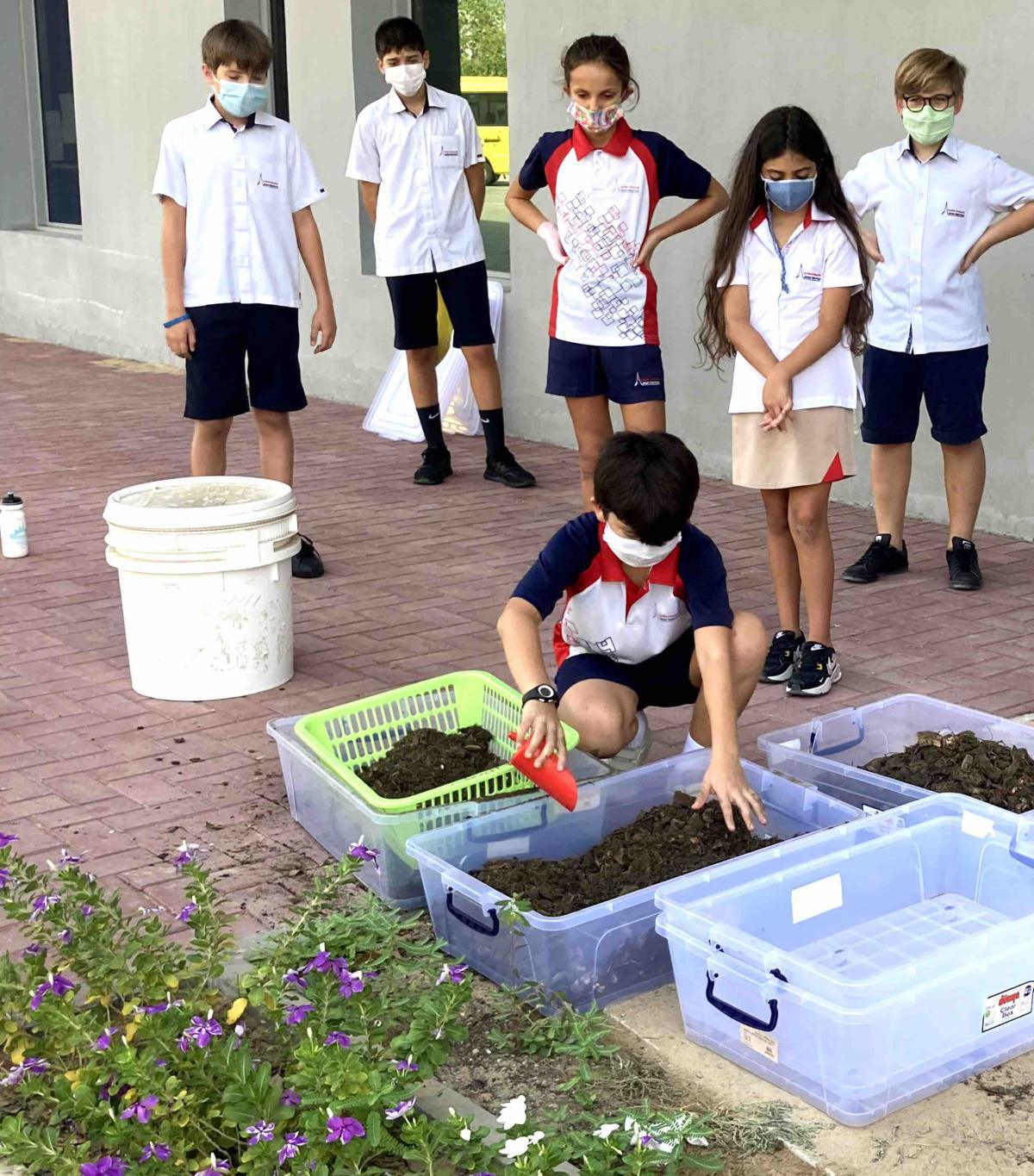 Eco-school : atelier compostage