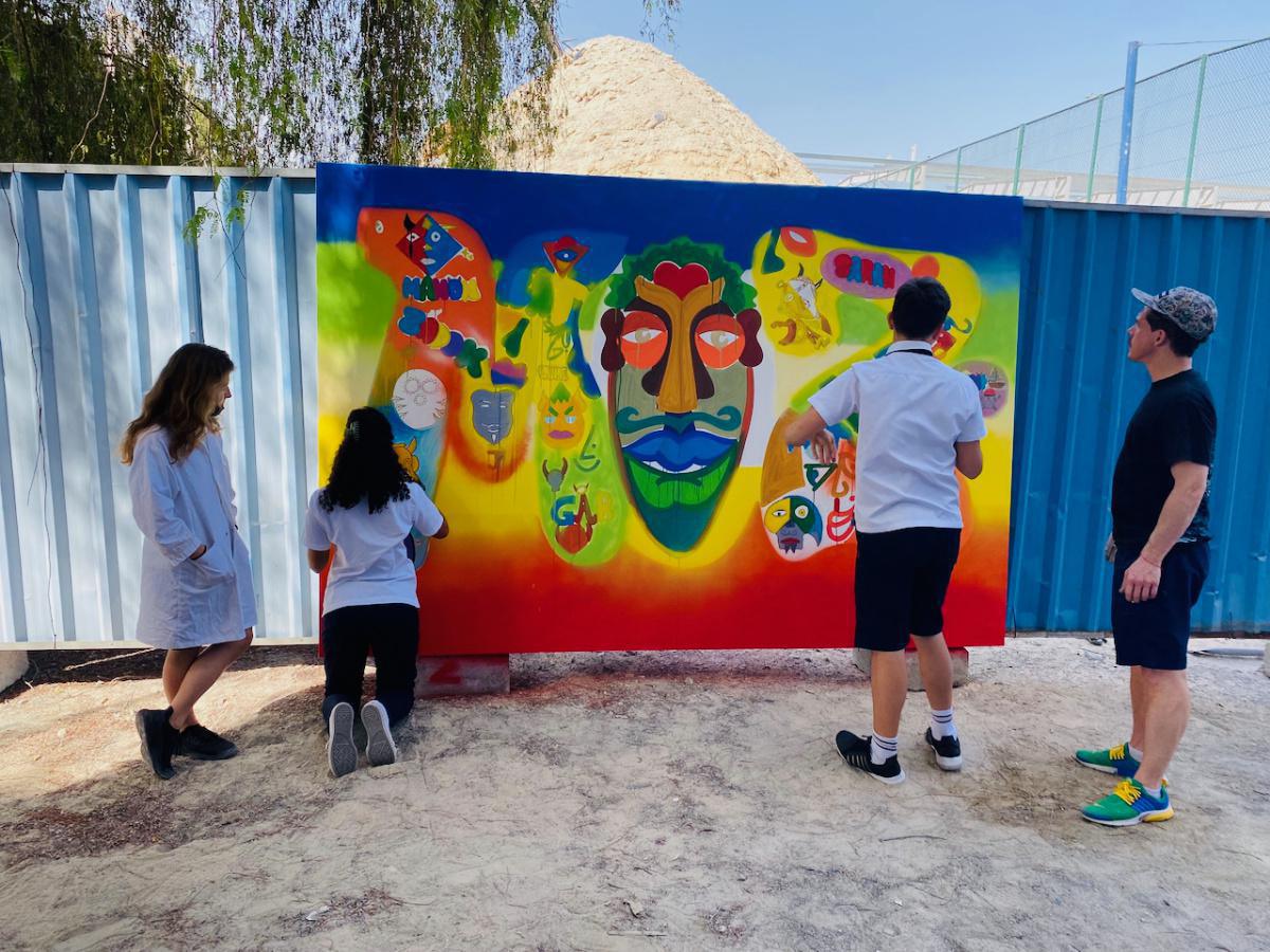 Street art avec l'artiste Louis Bottero