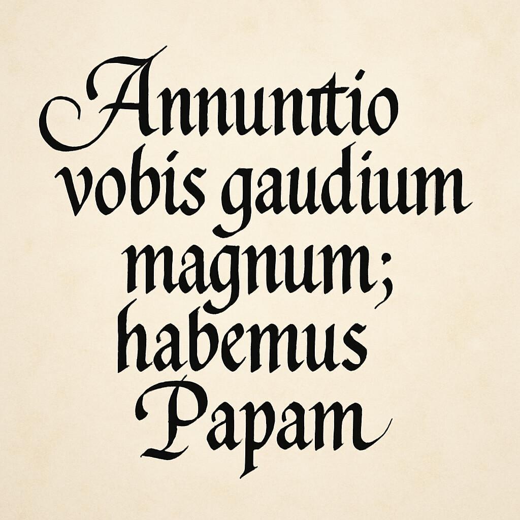 Habemus Papam Leo XIV. Habemus Papam Leo XIV.