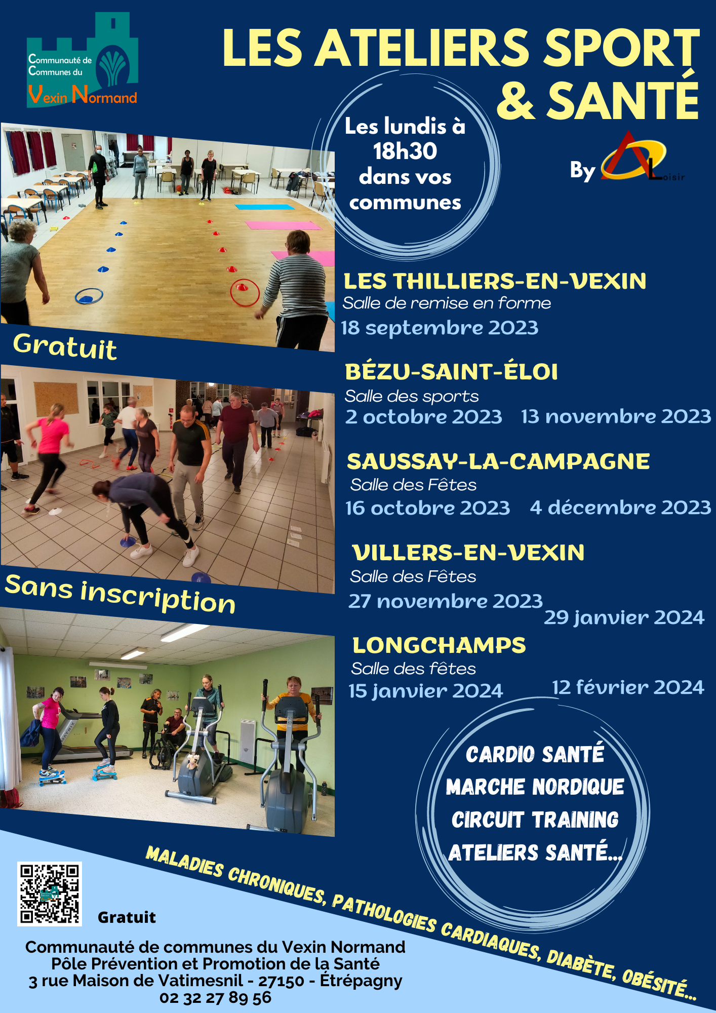 Les Ateliers Sport & Santé avec la CDC du Vexin Normand !