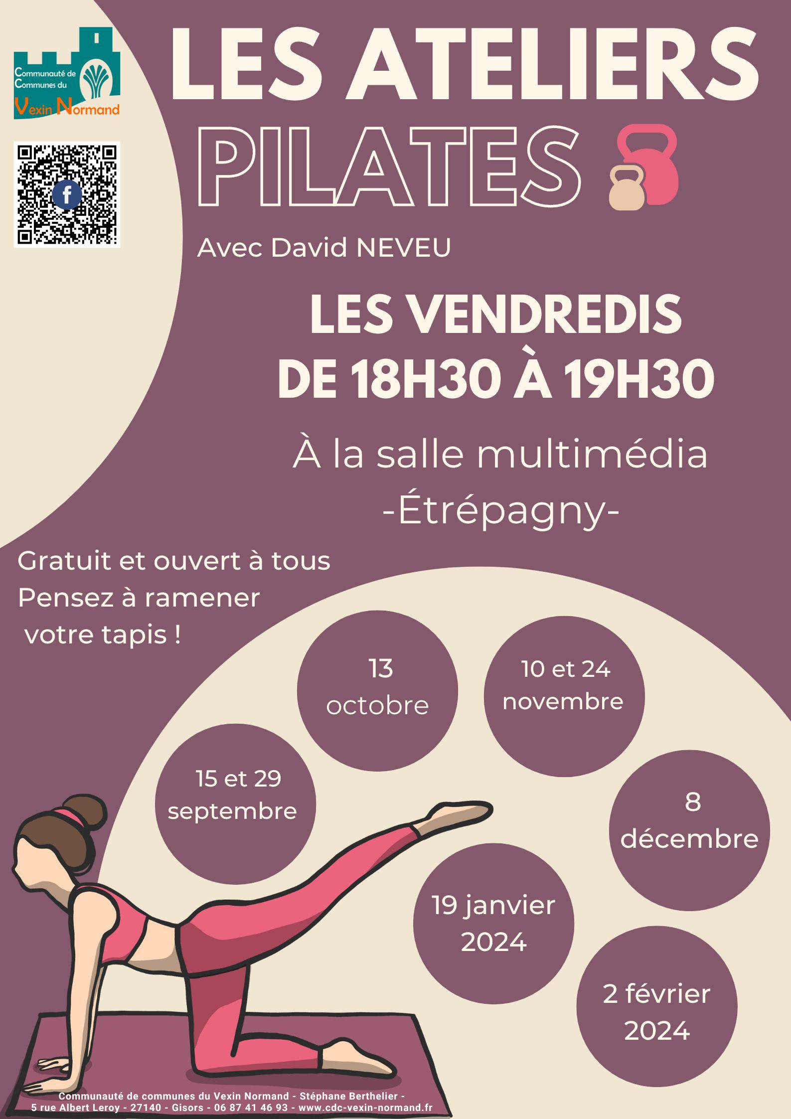 Les Ateliers Pilates avec la CDC du Vexin Normand !