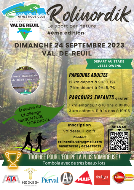 Rolinordik, 4ème édition, le 24 Septembre, à Val-de-Reuil, avec Espace !