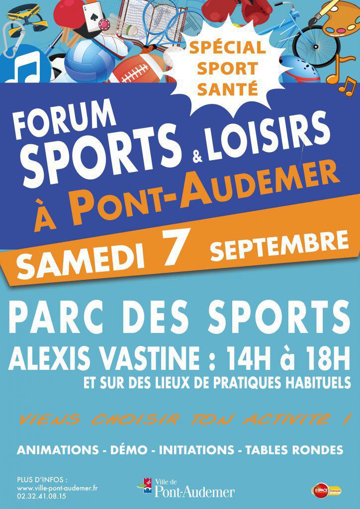 Forum sport & loisirs à Pont-Audemer, Samedi 7 Septembre avec Espace !