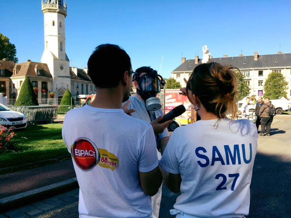 Espace sur le terrain avec le SAMU 27 !