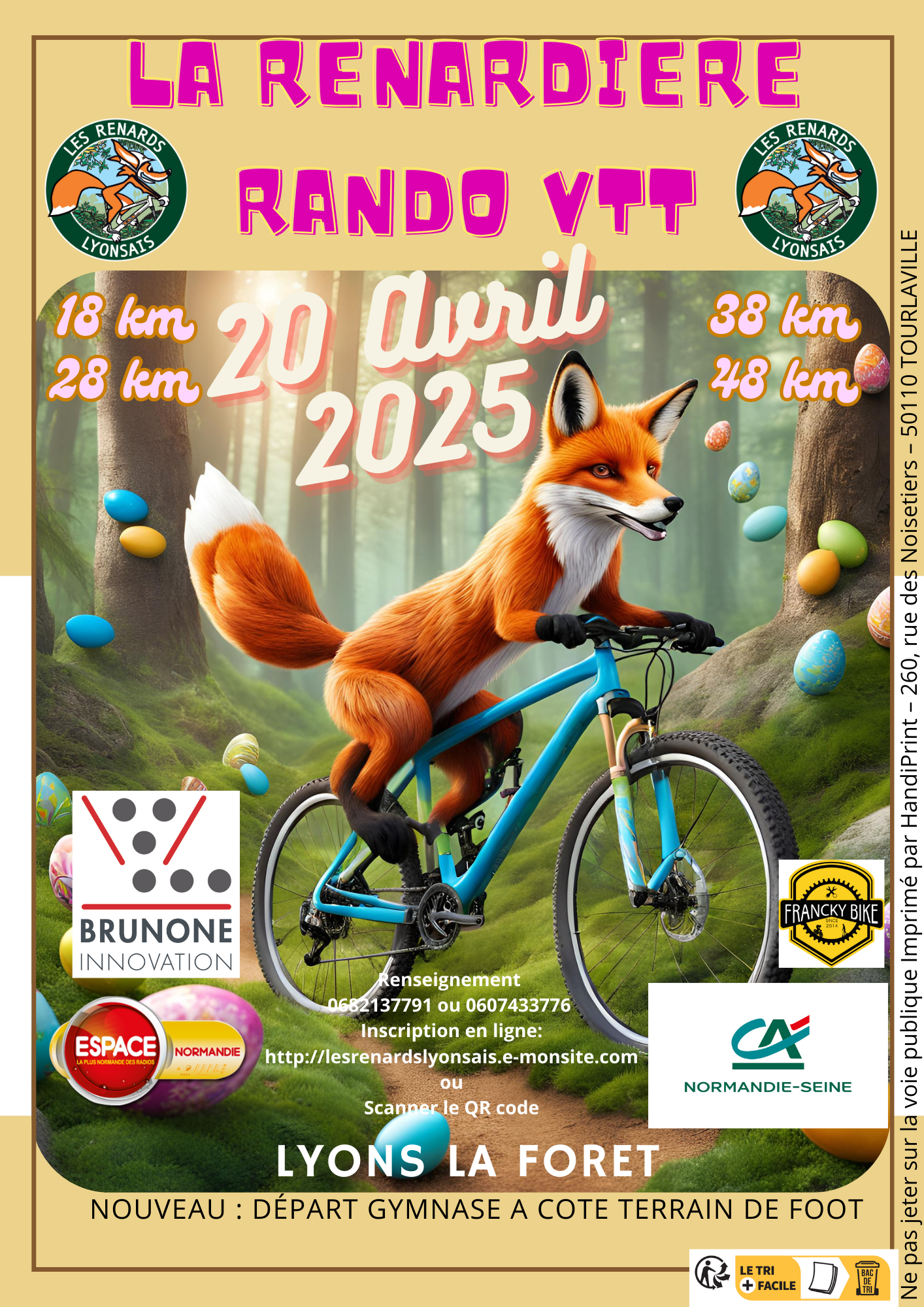 La Renardière, rando VTT, à Lyons La Forêt, Dimanche 20 Avril 2025, avec Espace !