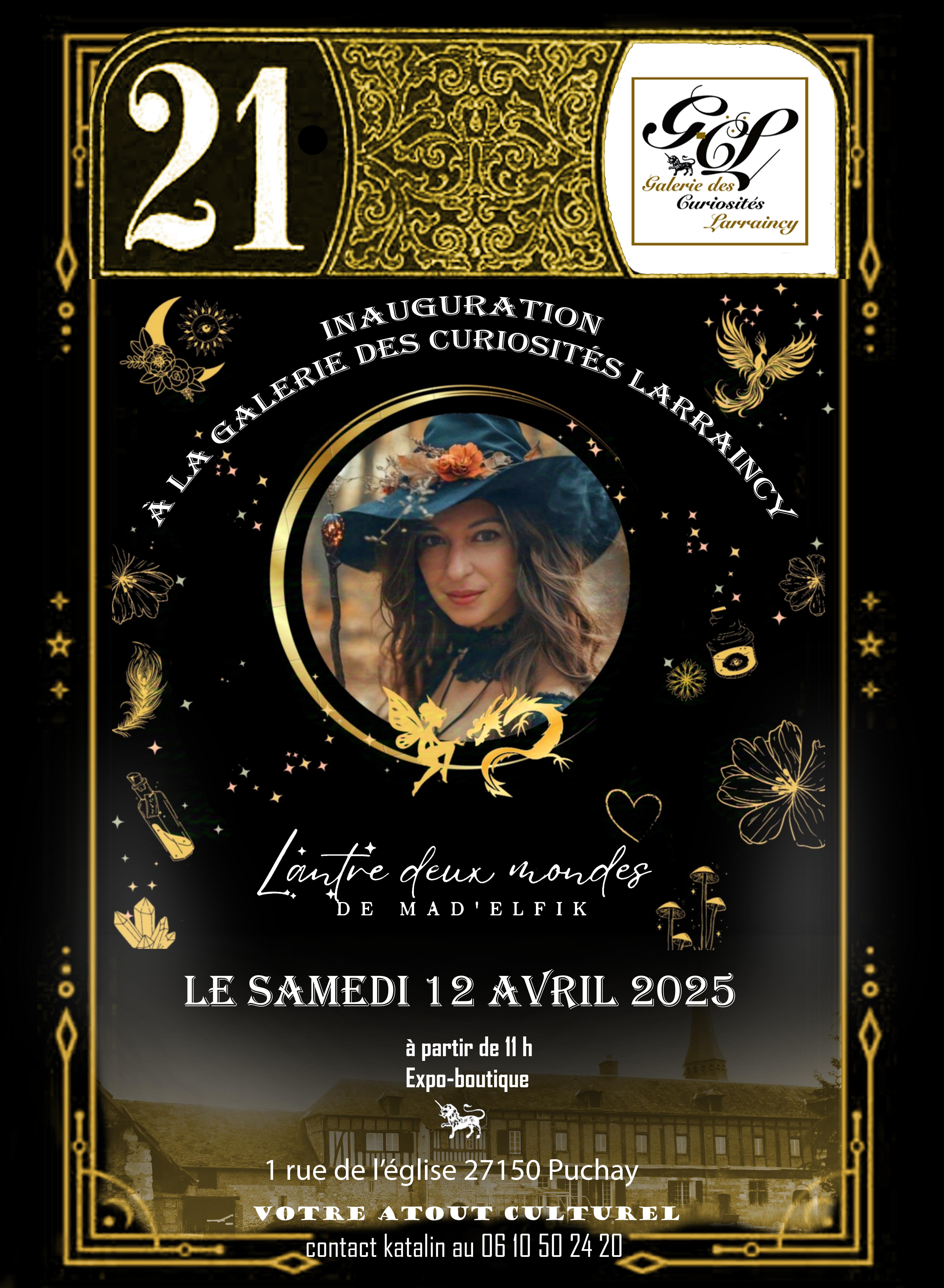 Inauguration "l'entre deux mondes", Galerie Larraincy, Samedi 12 Avril 2025 !