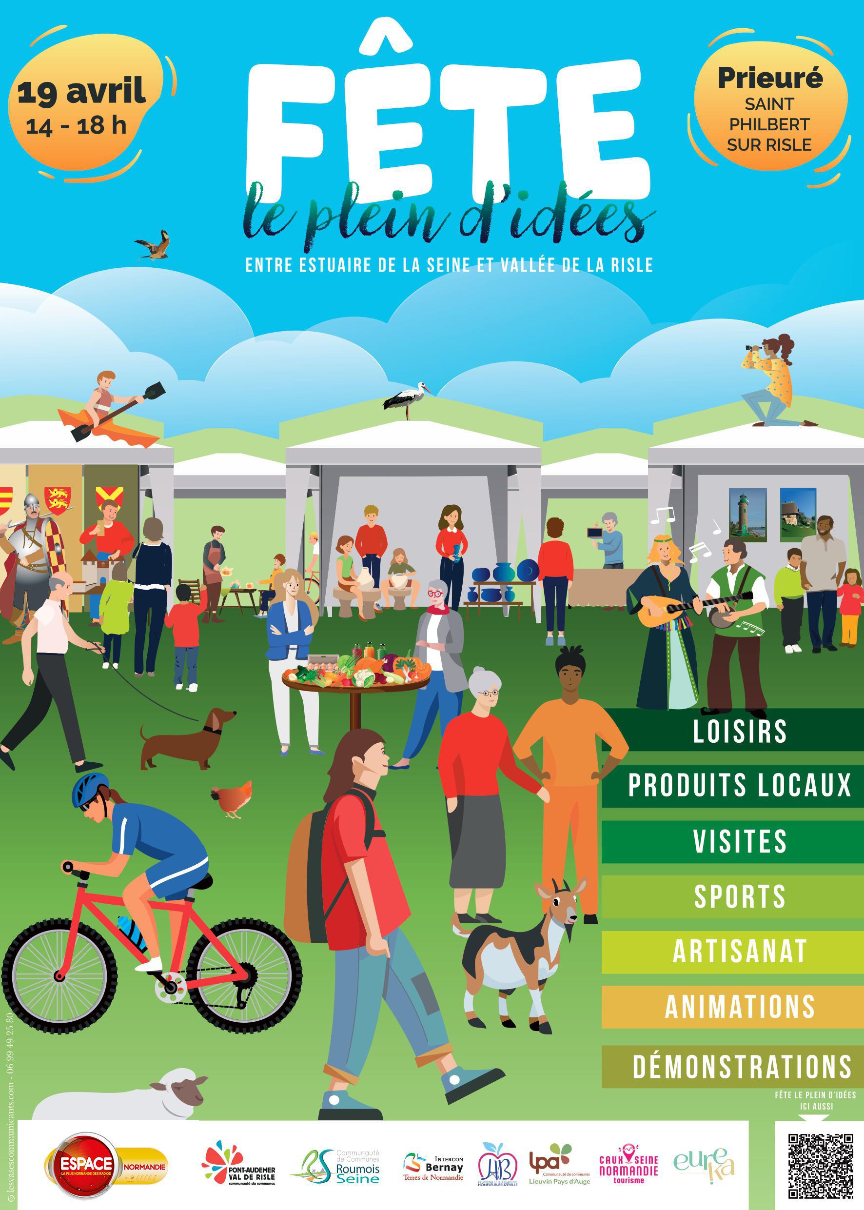 Fête le plein d'idées, Samedi 19 Avril, au Prieuré, Saint Philbert sur Risle, avec Espace !